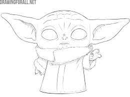 how to draw baby yoda the child drawingforall net engel zeichnen malen und creepy zeichnungen coloriage de la reine des glaces