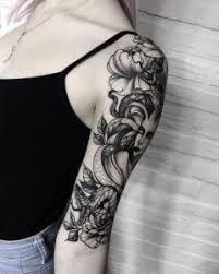 Black And White Half Sleeve Tattoo Women Full Sleeve And Half Sleeve Tattoo Ideas For Women Sleevetattoos Women Tattoos Sleeve Tattoos Half Sleeve Tattoo Sleeve Tattoos For Women