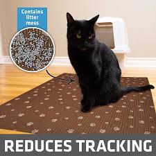 Tenéis que atrapar al gato . Amazon Com Drymate Tapete Original Para Arena Para Gatos Contiene Desorden De Caja Para Suelos Mas Limpios A Prueba De Orina Suave En Patas De Gatito Absorbente Impermeable Lavable A Maquina Duradero Hecho En