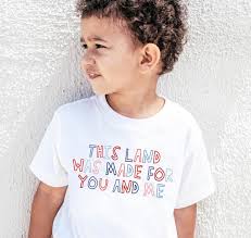 This Land Was Made for You and Me Shirt 4th of July Graphic Tee Fourth of  July Shirts Independence Day Unity Matching Kids Tee Toddler Baby
