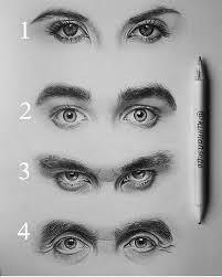 Karakalem Adim Adim Goz Cizimleri Gercekci Ve Renkli Guzel Sozler Eye Pencil Drawing Realistic Eye Drawing Eye Drawing