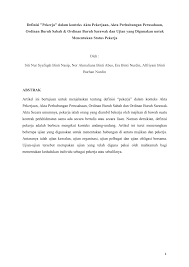 Karena bekerja di bawah kontrak untuk waktu tertentu, pekerja pkwt disebut juga sebagai karyawan kontrak. Pdf Definisi Pekerja Dalam Konteks Akta Kerja 1955 Akta Perhubungan Perusahaan Ordinan Buruh Sabah Dan Ordinan Buruh Sarawak