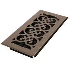 Decor Grates 4 In X 10 In Steel Floor Register In Brushed Nickel Sph410 Nkl Floor Registers Decor Buy Floor Decor