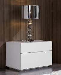 Lea Modern Bedside Cabinet In White High Gloss Bedside Cabinet Modern White Bedside Table Modern Bedside Table