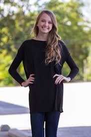The Perfect Piko Tunic Top Black Products Tunic Tops