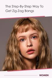 The Step-By-Step Way To Get Zig-Zag Bangs