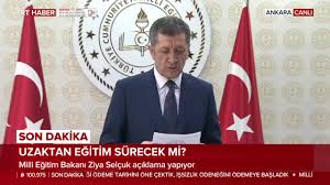 Corona virüs önlemleri ve uzaktan eğitim hakkında açıklama yapan milli eğitim bakanı ziya selçuk, 23 mart'tan itibaren ders ortamını eve taşıyacağız. Trt Haber Milli Egitim Bakani Ziya Selcuk Uzaktan