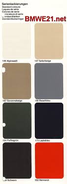 Paintwork Upholstery Colors Bmwe21 Net Jeroens Bmw