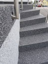 Steinteppich Hellgrau Anthrazit Anthrazit Hellgrau Marbre Steinteppich In 2020 Treppe Aussen Dekorativer Beton Gartensitzplatz