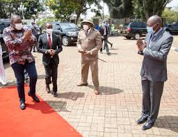 H.e president uhuru kenyatta, and other speakers at state house nairobi, during the flagging off of 170 health professionals who have volunteered. State House Kenya On Twitter President Uhuru Kenyatta Arrives At Moi International Sports Centre Kasarani In Nairobi County To Preside Over The Unveiling Of The Mbelenabiz Business Plan Competition Bpc Winners And