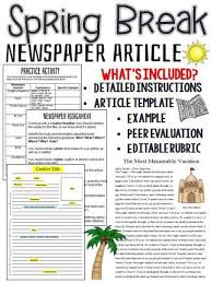 Here is a flow of our guide: Newspaper Article Writing Activity Aaww Org