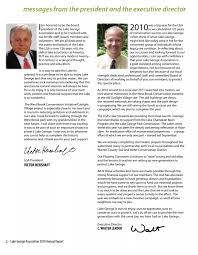 messages from the president and the executive director