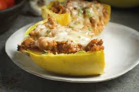 Sausage Stuffed Spaghetti Squash Recipe Simply So Healthy Recipe Spaghetti Squash Spaghetti Squash Recipes Recipes