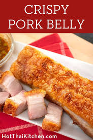 This is exactly what you're looking for the simple pork recipe. Crispy Pork Belly Recipe No Boil No Fry No Salt Crust à¸«à¸¡ à¸à¸£à¸­à¸š