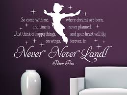 Wandtattoo Never Never Land