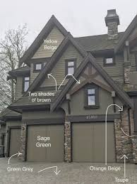 As a quaternary color, it is an equal mix of the tertiary colors citron and slate. Dark Grey Green House Exterior Novocom Top
