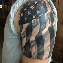 Half Sleeve Black And White American Flag Tattoo Fun American Flag Tattoo American Flag Tattoo Flag Tattoo Tattoos