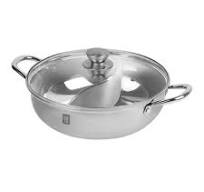 Premium Stainless Steel Shabushabu Pot (Double) 11.81in(30cm)