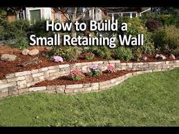 This small block retaining wall was built by me in one day. How To Build A Small Retaining Wall In A Weekend Youtube
