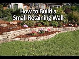 How to build a landscape wall. How To Build A Small Retaining Wall In A Weekend Youtube
