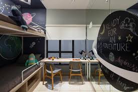 Oh, how i adore this desk! Modern Scandinavian Kids Study Room Condominium Design Ideas Photos Malaysia Atap Co