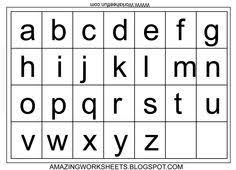 Free Printable Lowercase Alphabet Chart Letter Chart