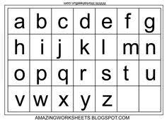 free printable lowercase alphabet chart letter chart