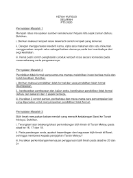 Peningkatan produksi hasil pertanian menjadi hal yang sangat penting terutama di bidang pangan. Kerja Kursus Pt3