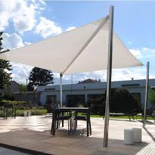 Installer la voile d'ombrage sur sa terrasse. Mat En Inox Pour Voile D Ombrage Hauteur 200 Cm Avec Platine De Fixation Inoxalu Fr