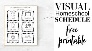 This free printable has 22 schedule cards that help children with routines. Visual Homeschool Schedule Plus Free Printable