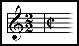 Another common abbreviation is for cut time meaning 2/2 time. Cut Time Definition In Musical Terms