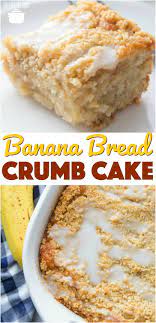 Banana Bread Crumb Cake Recipe Banana Dessert Recipes Banana Recipes Desserts