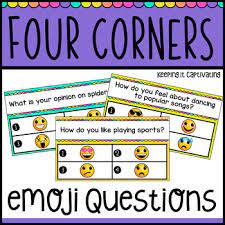 In each of the four corners of the classroom, an opinion or response is posted. 4 Corner Questions Worksheets Teaching Resources Tpt