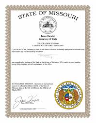In certain situations, you may be required to prove that your business exists and is in compliance with. Missouri Certificate Of Good Standing Harbor Compliance