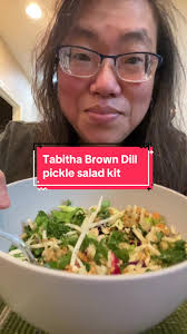 The flavors work. its very good! Not an overpowering dill pickle taste.  #tabithabrown #dillpicklesalad #dillpickleranchdressing #supertarget  #saladkit