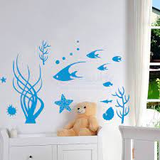 Available to order in your preferred dimensions, this decal features a fun illustration of sea creatures. Sticker Republic Animals Under The Sea Ocean Wall Sticker