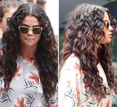 My straight voluminous hair tutorial vs natural wavy hair tutorial ad. Selena Gomez With Curly Hair