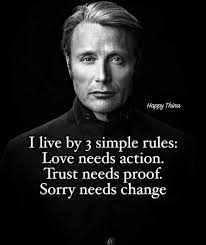 Simple rules for love and trust