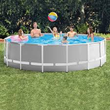 Kit Piscine Prism Frame Ronde Intex 4 57 X 1 22 M