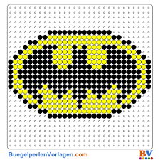 Unsere wandschablonen zum ausmalen sind für den einmaligen gebrauch gedacht. Batman Logo Bugelperlen Motive Bugelperlen Vorlagen Hama Perlen Muster Batman Logo