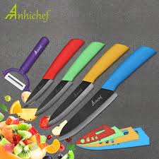Pas Cher Couteaux De Cuisine Couteau En Ceramique 3 4 5 6 Pouces Zircone Japonais Couteau Noir Lame D Epluchage De Fruits En Ceramique Ch Cuchillos
