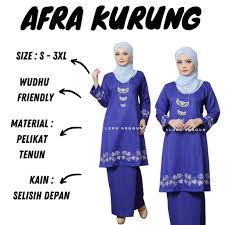 Available in various colours and style such as baju kurung moden, baju kurung pahang, baju kurung kedah, baju kurung fishtail and baju kurung pahang was popularised in the late 19th century by sultan abu bakar of johor. Baju Kurung Pahang Royal Blue Price Promotion Apr 2021 Biggo Malaysia