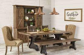 Finished all around, this desk can be setup in a room without walls. Old Saybrook Farmhouse Dining Set Countryside Amish Furniture