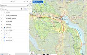 Kart med de nye kommunene med navn. Naturfarer Drammen Kommune