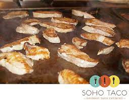 $35 delivery and service charge for 10+ miles. A School Of Mahi Mahi Fish Tacos For San Marino Ca Soho Taco