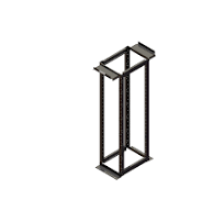 MM20 4-Post Rack, 30", 8 ft, 51 RU, fixed Sq. Hole rails ...