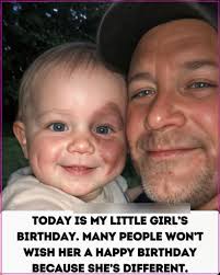 Happy birthday, my daughter. 💔 Some people will judge you without knowing  you, just because you are different… But in your eyes lives a light they  will never understand. 🕊️ #fblifestyle