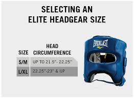 Everlast Evercool Headgear Size Chart Combo Sports