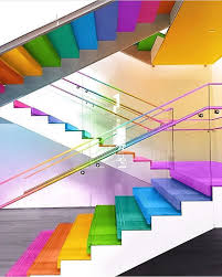 Space Ram Takes Ordinary Scenes And Transforms Them Into Fun Colorful Rainbow Images Like This Staircase From T Daycare Design Kindergarten Design Rainbow