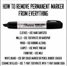 As frightening as it may be to see a sharpie mark on a wood table, take comfort in knowing that it can be removed. How To Remove Permanent Marker From Everything How To Remove Permanent Marker Cleaning Hacks How To Remove Sharpie